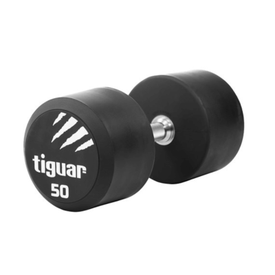 Profesionalus PU svarmuo / hantelis TIGUAR 1–70 kg (Svoris: 50 kg)