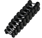 Šešiakampių hantelių rinkinys STRONGMAN (2x1-10kg)