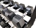 Šešiakampių hantelių rinkinys STRONGMAN (2x1-10kg)