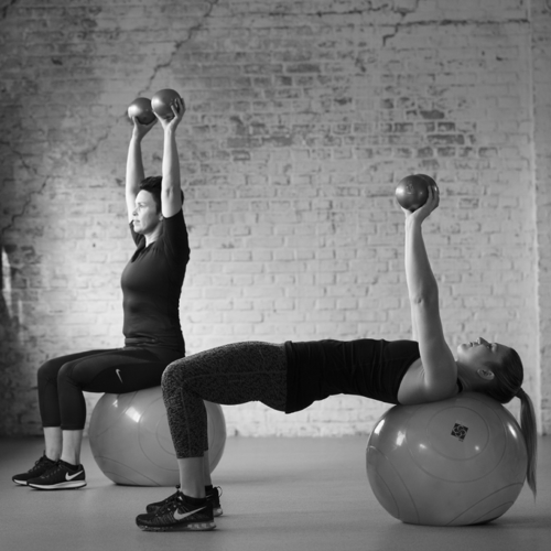 Pasunkintas kamuolys BOSU Toning ball 2 kg - 12,7 cm
