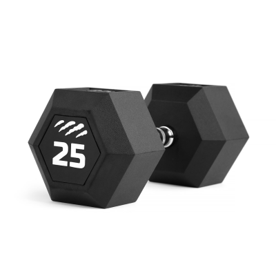 Svarmuo / hantelis TIGUAR Dumbbell HEX 5–50 kg (Svoris: 25 kg)