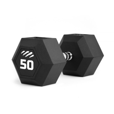 Svarmuo / hantelis TIGUAR Dumbbell HEX 5–50 kg (Svoris: 50 kg)