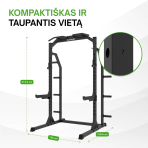 Jėgos stovas TUNTURI HR60 Half Rack (1/2)