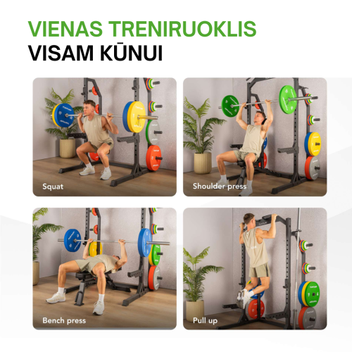 Jėgos stovas TUNTURI HR60 Half Rack (1/2)
