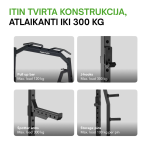 Jėgos stovas TUNTURI PR60 Power Rack (1/2)