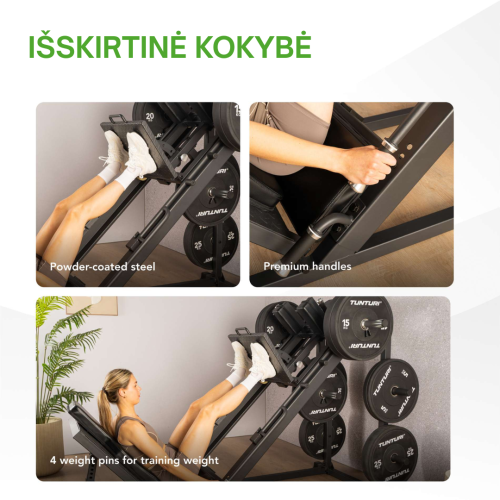 Kojų presas TUNTURI LP60 Leg Press / Hack Squat (1/4)
