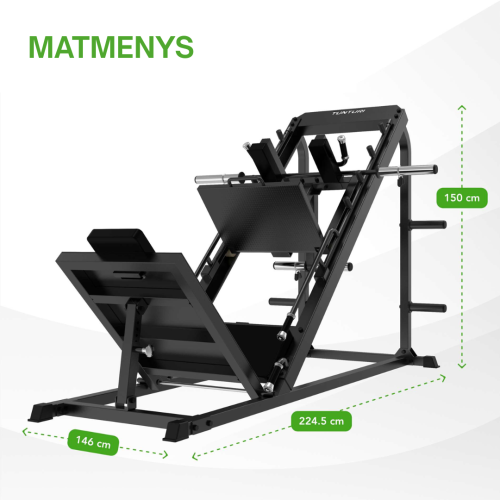 Kojų presas TUNTURI LP60 Leg Press / Hack Squat (1/4)