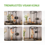 Priedas traukai TUNTURI PR60 Power Rack - Pulley Attachment (1/2)