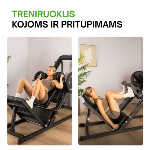 Kojų presas TUNTURI LP60 Leg Press / Hack Squat (1/4)