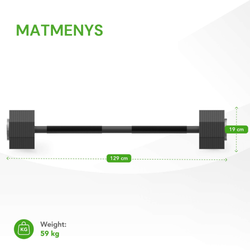 Reguliuojamo svorio štanga Tunturi Rapid Adjustable Barbell 59 kg