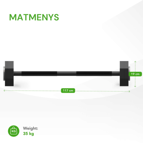 Reguliuojamo svorio štanga Tunturi Rapid Adjustable Barbell 35 kg