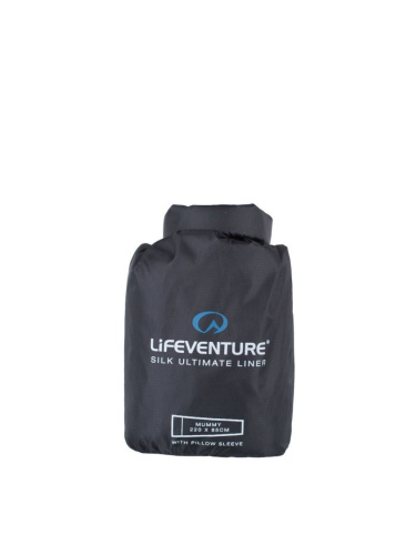 Gultų čiužinio įdėklas Lifeventure Silk Ultimate SB Liner su pagalvės užvalkalu