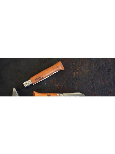 Opinel žvejybinis plieno peilis Nr.9 su buko rankena