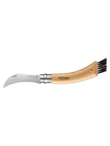 Opinel Nr. 8 grybavimo peilis su ąžuoline rankena ir dėklu dėžutėje