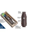 Opinel Nr. 8 grybavimo peilis su ąžuoline rankena ir dėklu dėžutėje