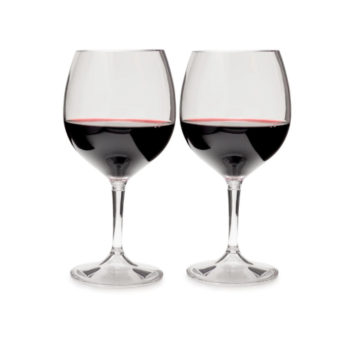 Kelioninių raudono vyno taurių rinkinys GSI Outdoors Nesting Red Wine Glass Set
