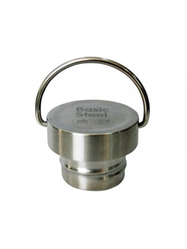 Gertuvės kamštelis Laken iš nerūdijančio plieno uffled St.STEEL SCREW CAP FOR BASIC STEEL BOTTLE