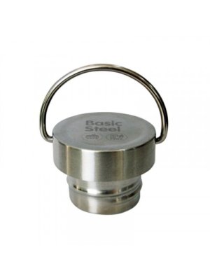 Gertuvės kamštelis Laken iš nerūdijančio plieno uffled St.STEEL SCREW CAP FOR BASIC STEEL BOTTLE