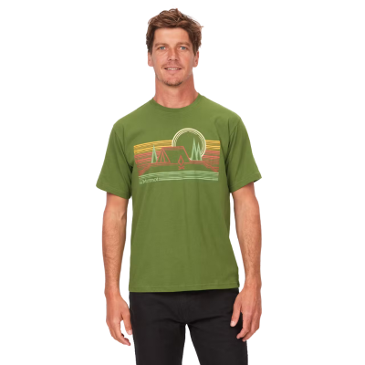 Marmot Bivouac Tee vyriški trumpomis rankovėmis.