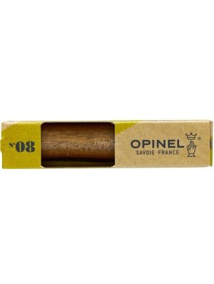 Opinel peilis Nr.8 su riešutmedžio rankena dėžutėje