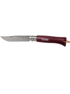 Peilis Opinel Trekking Nr.8 su nerūdijančio plieno ašmenimis ir ruda rankena