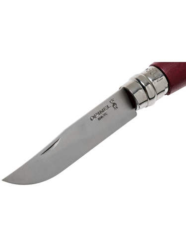 Peilis Opinel Trekking Nr.8 su nerūdijančio plieno ašmenimis ir ruda rankena