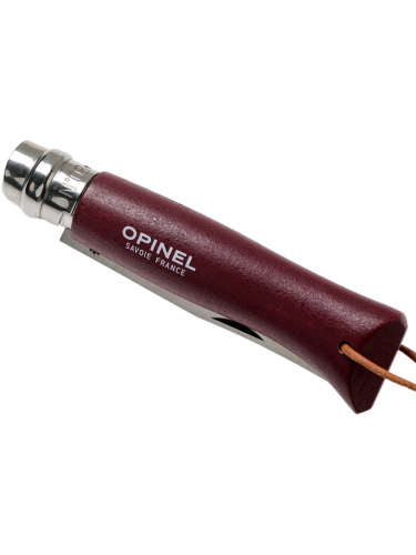 Peilis Opinel Trekking Nr.8 su nerūdijančio plieno ašmenimis ir ruda rankena