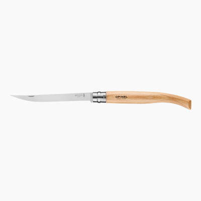 Opinel Nr.15 kišeninis peilis su plonais ašmenimis ir buko rankena