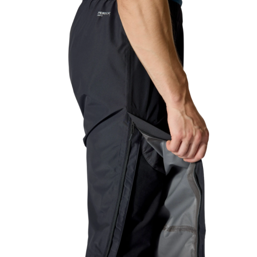 Vyriškos lietaus Rab Downpour kelnės su įprastu (regular) ilgu kojų dydžiu.