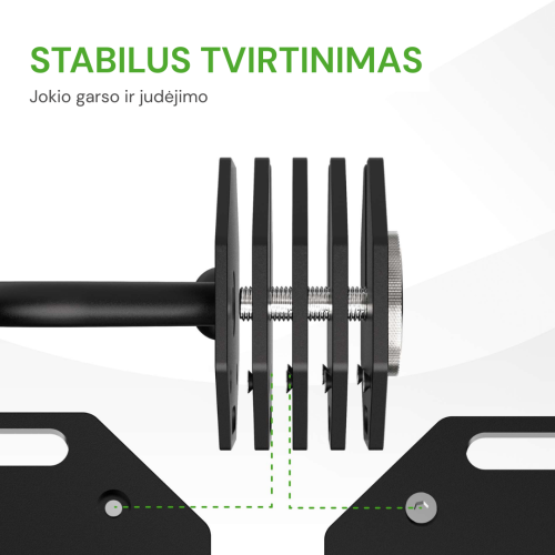 Reguliuojamo svorio svarstis Tunturi Rapid Adjustable Kettlebell Handle 28 kg