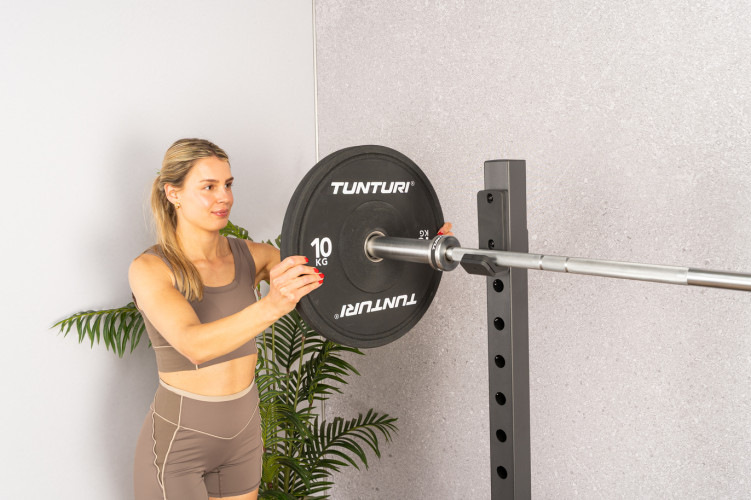 Svarmenų rinkinys TUNTURI Platinum Bumper Plate Black, 120 kg