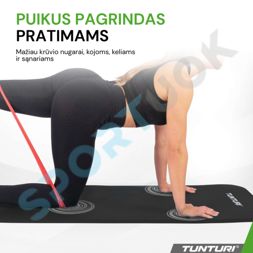 Fitneso kilimėlis TUNTURI NBR Fitness Mat be krepšio