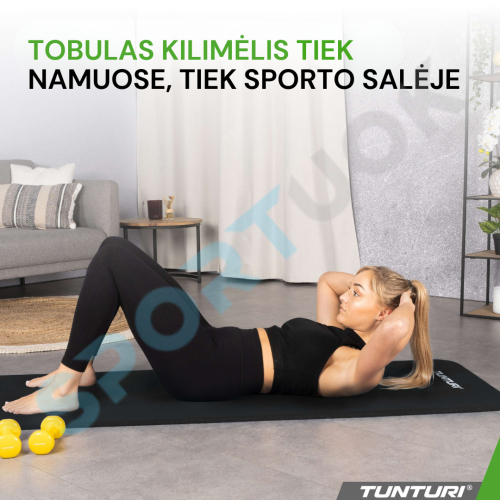 Fitneso kilimėlis TUNTURI NBR Fitness Mat be krepšio