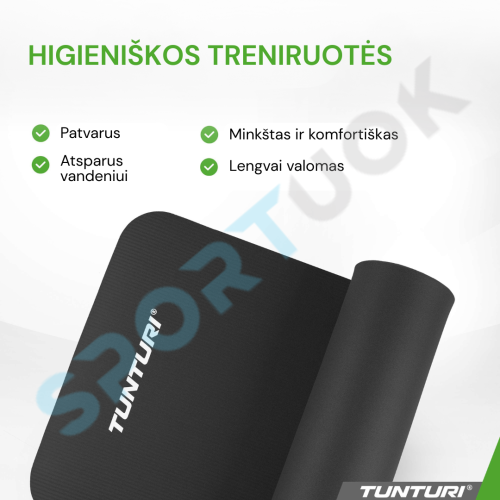 Fitneso kilimėlis TUNTURI NBR Fitness Mat be krepšio