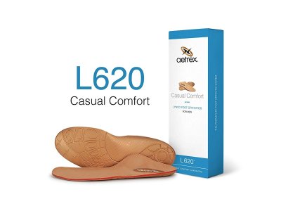 Ortopediniai vidpadžiai kasdienei avalynei Aetrex Casual Comfort L620, žemam skliautui, vyrams, 43 dydis