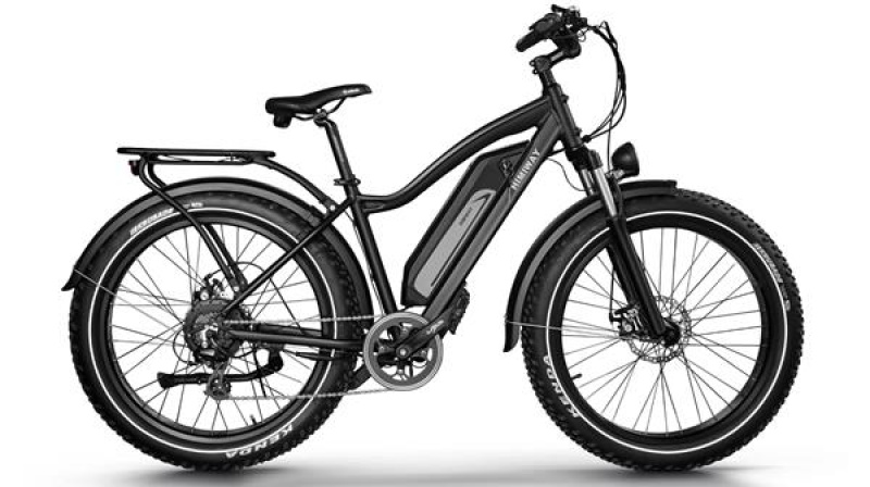 Himiway Cruiser dviratis, juodas