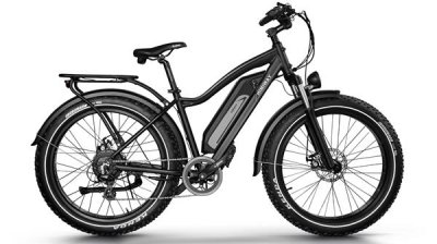 Himiway Cruiser dviratis, juodas