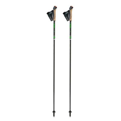 Gabel FLD Carbon Sulankstomos bėgimo ir šiaurietiškojo ėjimo lazdos, 115 cm, juodos