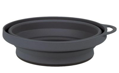 Lifeventure FlexiBowl Silikoninis elipsės formos dubuo, grafitinis