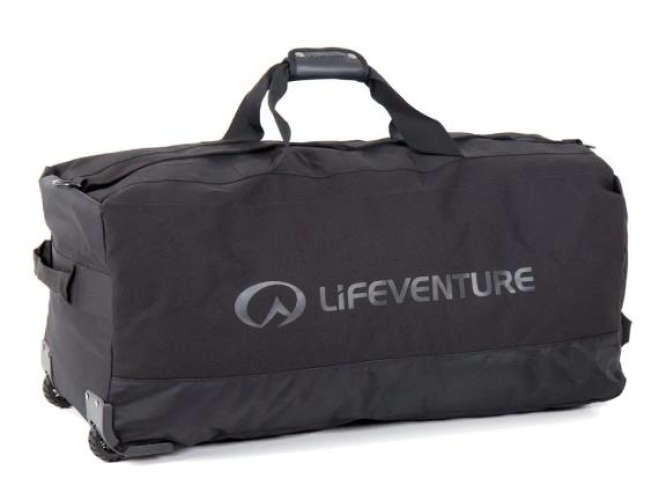 Lifeventure Kelioninis krepšys su ratukais, 120 l, Juodas