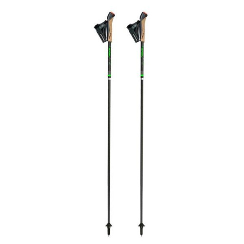 Gabel FLD Carbon Sulankstomos bėgimo ir šiaurietiškojo ėjimo lazdos, 120 cm, juodos