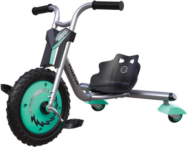 Razor RipRider Mini, tamsiai turkio, 360° drift trike vaikams