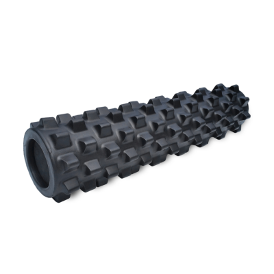Masažinis volelis RumbleRoller 22" Mid Size Xtra Firm Black Textured Foam Roller (juodas)