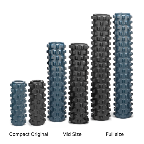 Masažinis volelis RumbleRoller 12" Compact Original Blue Textured Foam Roller (mėlynas)