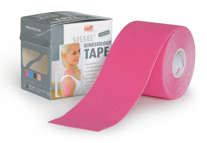 SISSEL® kineziologinis teipas, 5 cm x 5 m, rausvas