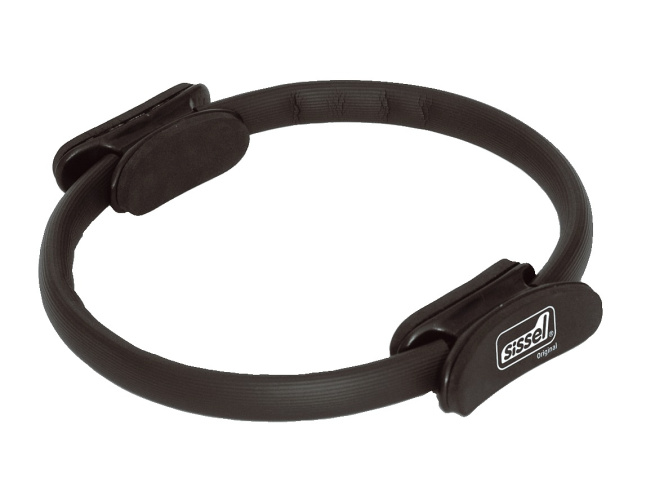 SISSEL® Pilates žiedas, 38 cm, juodas