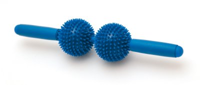 SISSEL® Spiky Twin Roller masažuoklis, mėlynas