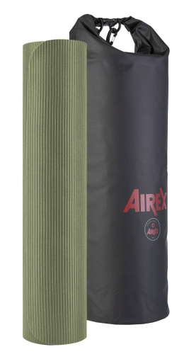 Airex mankštos kilimėlis Heritage 1900x600 mm, 8 mm, olive su neperšlampamu krepšiu