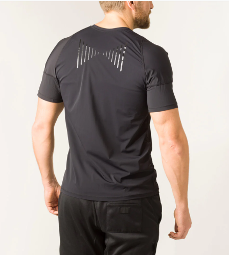 SISSEL® laikyseną koreguojantys marškinėliai vyrams,XL dydis, juodi