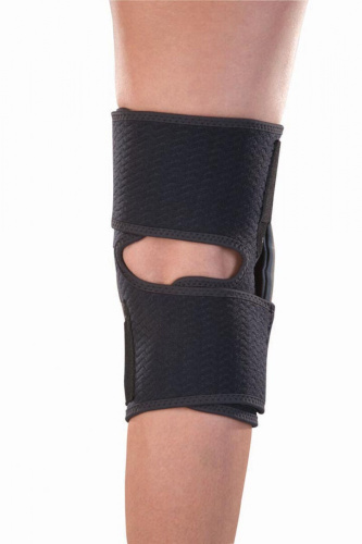 MUELLER® elastinis kelio įtvaras su šoniniais sutvirtinimais